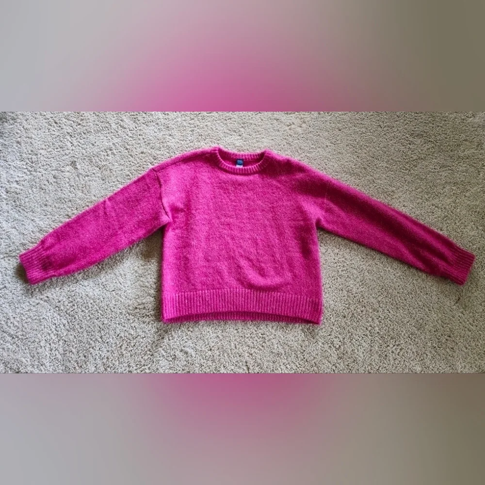 Old Navy Girls 14/16 Pink Sparkle Sweater